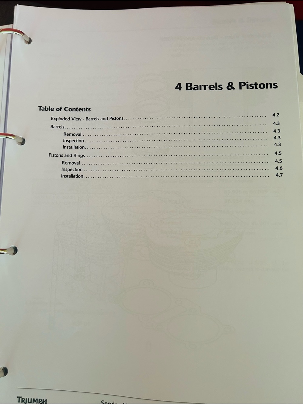 Triumph Motorcycle Service Manual - Picture 5 of 9